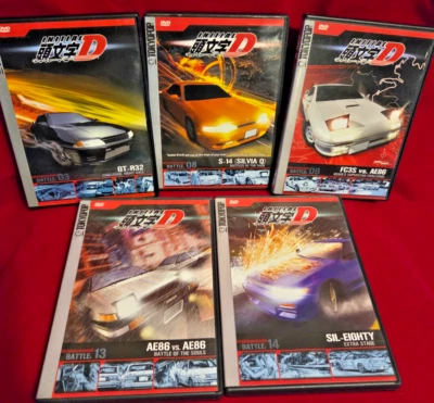 Initial D Battles 3, 8, 9, 13 and 14 DVD lot - Image 1 of 4