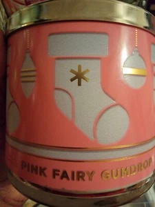 NEW Bath And Body Works (PINK FAIRY GUMDROP) 3 Wick Candle LE 💝 - Picture 1 of 3