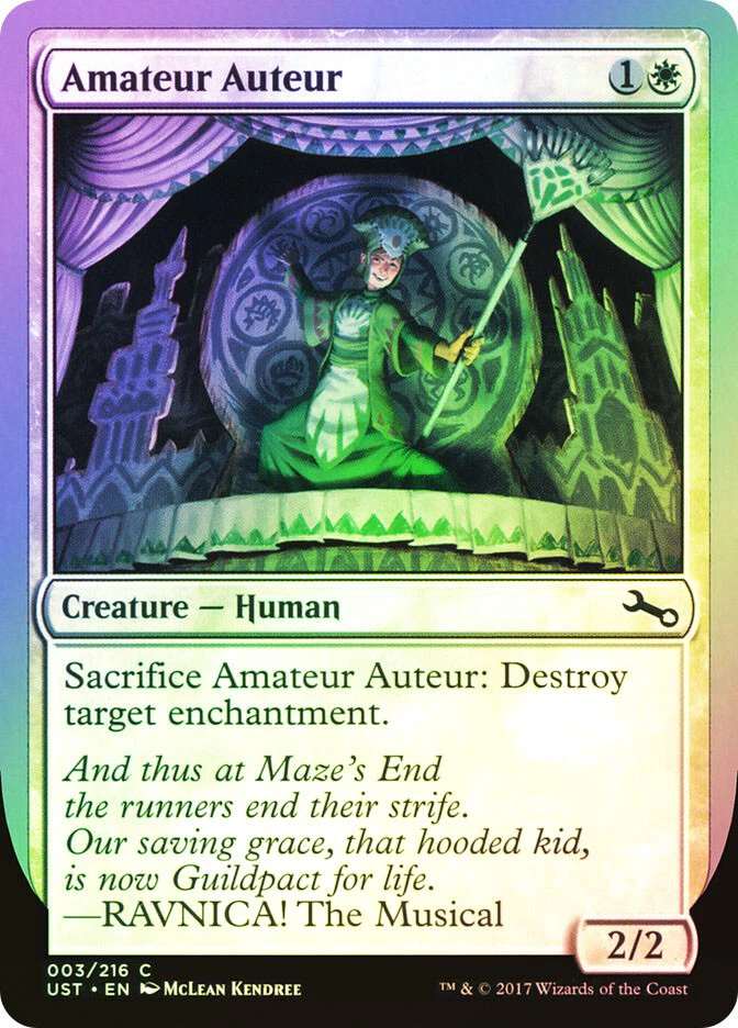 MTG FOIL Amateur Auteur Ravnica  - Unstable #3a - Image 1 of 1