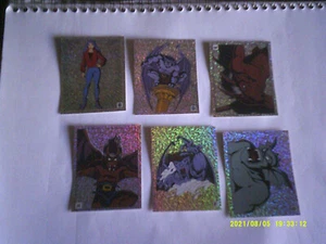 6 IMAGES PANINI AUTOCOLLANTES BRILLANTES ANGES DE LA NUIT GARGOYLES 1996 - Imagen 1 de 2