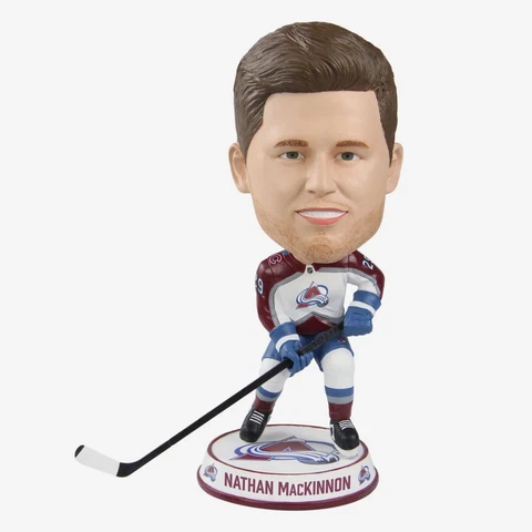 Nathan MacKinnon Colorado Avalanche Away Jersey Variant Bighead Bobble NEW FOCO Cover