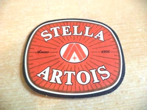 STELLA ARTOIS champions LAGER BREWERY old vintage Advertising BEER MAT COASTER - Foto 1 di 2