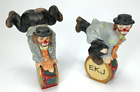 Vintage EKJ Clown Figurines~Emmett Kelly Jr. on Drums by Flambro.