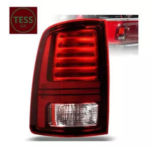 Led Tail Lights Red Lens Black Interior Left Driver Compatibl Ram 1500 2013-2018 - Picture 1 of 9