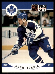John Kordic 1990-91 Pro Set #536 Toronto Maple Leafs