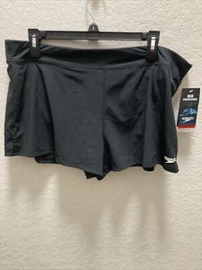 Speedo Women's Swim Shorts Size XL Built-in-Brief Black Bottom Trunk - Picture 1 of 11