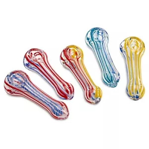😎 BOGO #1 BEST QUALITY GLASS 2 ½” TOBACCO SMOKING 🧡 THICK GLASS SPOON PIPE 💚 - Picture 1 of 16