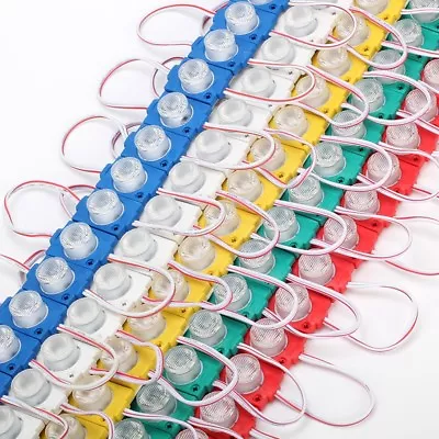 20Leds SMD 3030 Brightness LED Module Lamp White/Y/R/G/B DC12V Advertising Light - Image 1 of 4