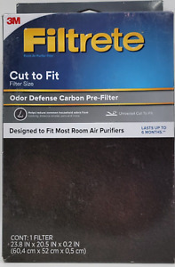 3M Filtrete Cut to Fit Air Purifier Filters Odor Reduction Carbon Pre-Filter