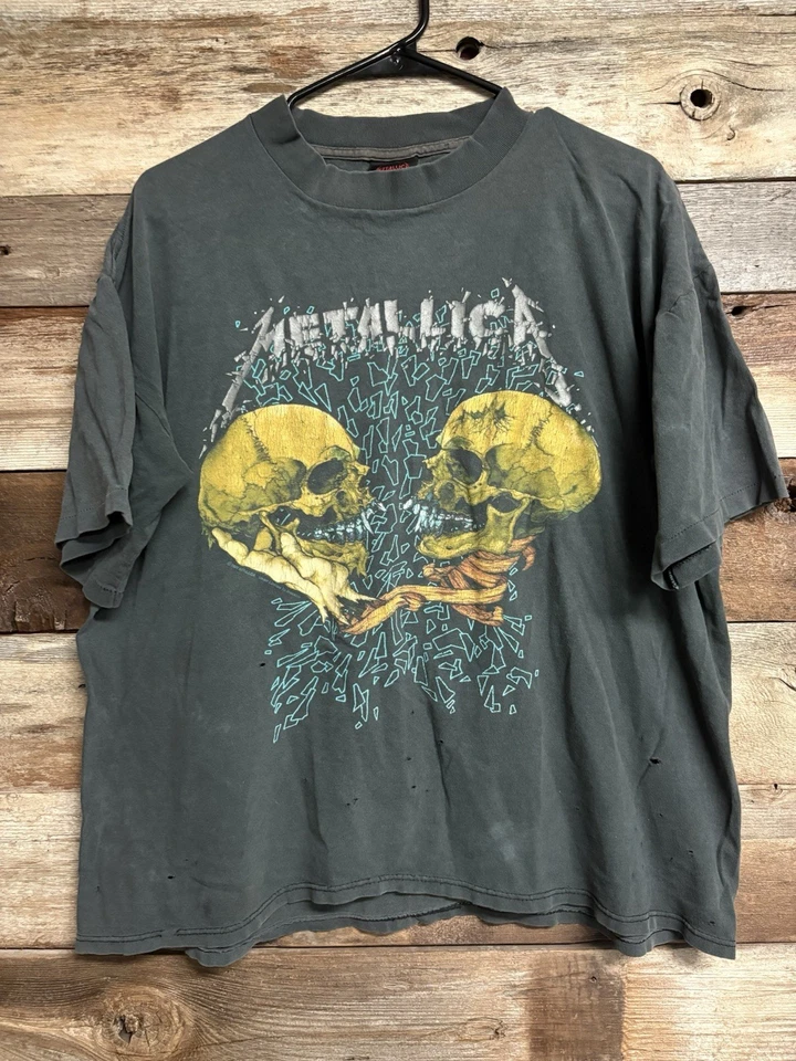 VTG 1991 METALLICA TOUR Sad But True T-SHIRT NEW Deadstock XL - Image 1 of 4