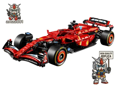 NEW 42207 MOC Ferrari SF-24 F1 Car Building Blocks 1361pcs Technic 2025 - Image 1 of 4