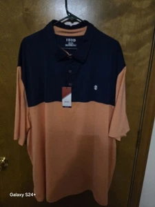 Izod 3XLT Golfshirt Neu Navy Und Melone - Bild 1 von 5