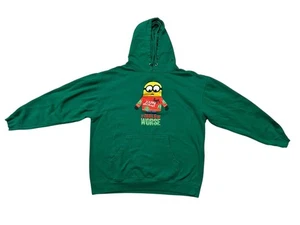 Universal Studios Despicable Me Minions Green Happy Holidays Christmas Hoodie XL - Picture 1 of 7