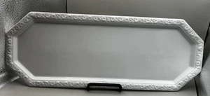 Rosenthal Maria Classic Rose geprägt 12-seitig Achteck Servierplatte 6,25"x17" - Bild 1 von 7