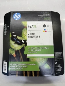 HP 67XL Black & Tricolor Ink Set 3YP31BN 3YM57AN 3YM58AN Genuine OEM 11/26 - Picture 1 of 3