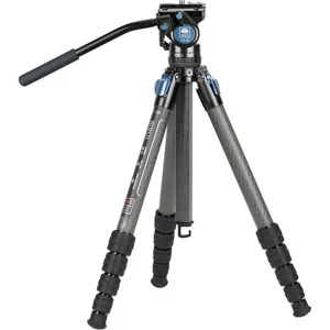 Sirui ST-125 5-Section Carbon Fiber Tripod & VA-5 Ultra-Compact Video Head Kit - Picture 1 of 6