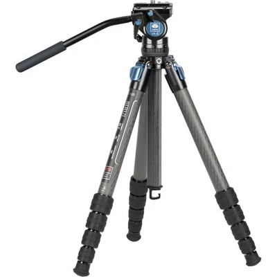 Sirui ST-125 5-Section Carbon Fiber Tripod & VA-5 Ultra-Compact Video Head Kit - Image 1 of 4