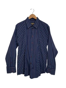 Roar Button Up Shirt Mens XL Multicolor Stripe Long Sleeve - Picture 1 of 11