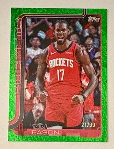 2025-26 Topps Basketball Tari Eason #179 Green Foil #'d /99 Houston Rockets - Picture 1 of 2