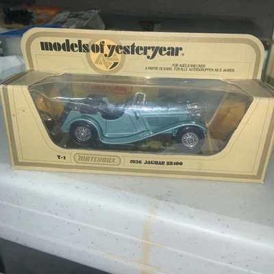 Vintage 1978 Matchbox Car Models of Yesteryear Y-1 1936 Jaguar SS 100 1/38 Scale - Image 1 of 4