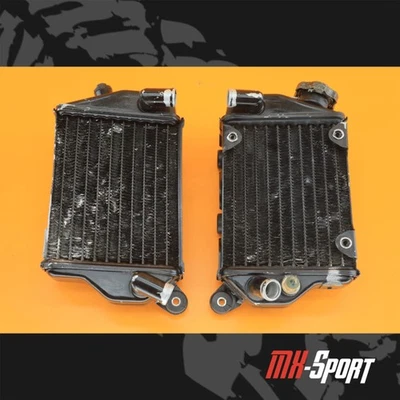 85-05 2000 KLR250 KLR 250 OEM Radiators Left Right Coolant Reservoir Radiators - Image 1 of 4