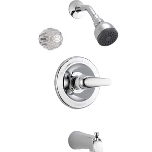 Grifo completo para bañera y ducha Peerless P188720 cromado con asas de palanca - Imagen 1 de 2