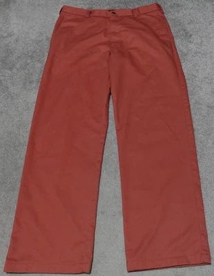 IZOD American Chino Pants Men's Size W36 L32 Red Straight Flat Front Casual - Image 1 of 4