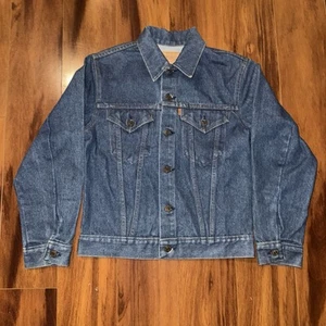 Vintage Levi’s Orange Tab Denim Jacket USA Made 70704-0917 Youth Size 18 - Picture 1 of 6