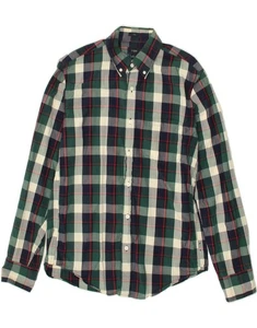 J. CREW Mens Shirt Medium Green Check Cotton BF06 - Picture 1 of 3