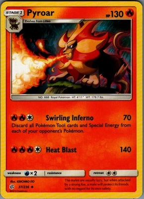 Pyroar Uncommon SM - Cosmic Eclipse 37/236 NM - Image 1 of 2
