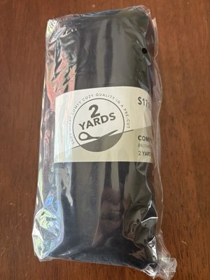 NEGRO Cómodo Acogedor Franela Precortado 2 Yardas / 43" Ancho 100% Algodón Hecho en Pakistán Foto 1 de 3