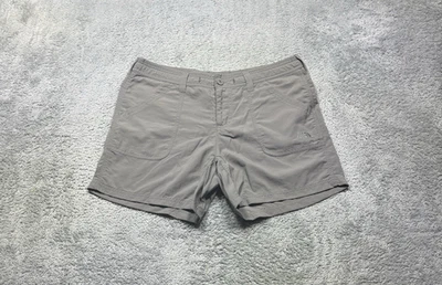 Pantalones Cortos de Senderismo The North Face Para Mujer 10 Gris Ripstop Ligero Nylon Exterior 5" Foto 1 de 4