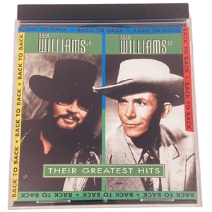 HANK WILLIAMS SR & HANK WILLIAMS JR - THEIR GREATEST HITS - 1994 REBOUND REC CD - Picture 1 of 11