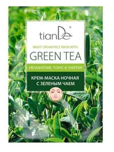 Tiande Night Cream Face Mask with Green Tea 18g. - Picture 1 of 1