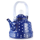Antique Bell Pot Tea Kettle - Red Enamel Handle for Stove
