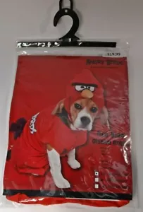 Angry Birds Dog Halloween Costume Red Bird Shirt and hood Size S - NEW - Picture 1 of 4
