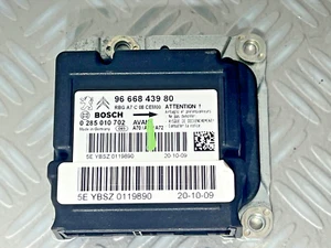 CALCULATEUR AIRBAG PEUGEOT 207 9666843980 - BOSCH 0285010702 - Foto 1 di 5