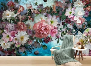 3D Pinke Blume C6003 Tapete Wandbild Fototapete Beth Sheridan Amy - Picture 1 of 11