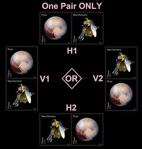 US 5078a Pluto-Explored! F pair MNH 2016 - Picture 1 of 1