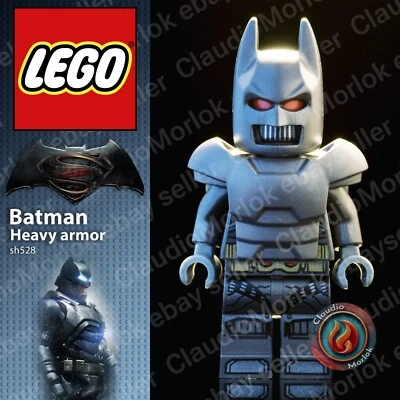 ⭐ LEGO Batman sh528 Minifigure DC Heavy Armor DC Justice League sh0528 - Immagine 1 di 4