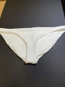 Vitamin A Classic Hipster Bikini Bottom White Womens Size Large ZP-9220 - Picture 1 of 3