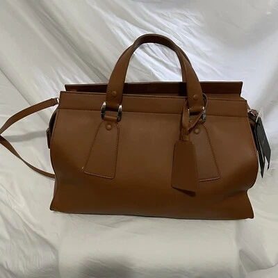 Bolso de mano Giorgio Armani de cuero marrón Foto 1 de 4