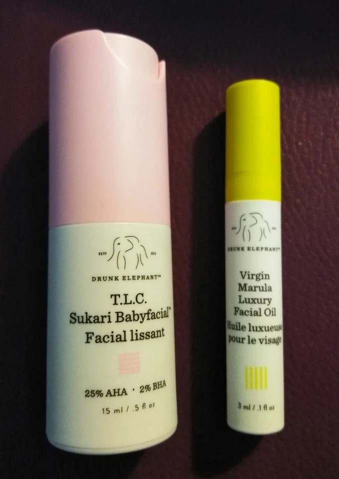 Drunk Elephant T.L.C. SUKARI BABYFACIAL Exfoliating Mask Mini .5 Oz + MARULA Oil - Image 1 of 1