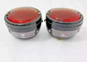 Rear Tail Brake Light / Pair Fit For Massey Ferguson Tractor Jeep Willys #B564 - Picture 1 of 5