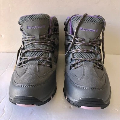Women's Bearpaw Corsica Hiking Trail Boots Grey Fog Size 8 Waterproof BRAND NEW - Image 1 of 4