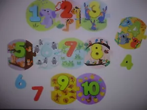TOMY LERNKURVE Holz 20-teiliges ZAHLENSET Kinderpuzzle - Bild 1 von 7