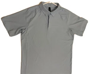 Lululemon Stretch Golf Poloshirt Gr. L hellblau Tech - Bild 1 von 7