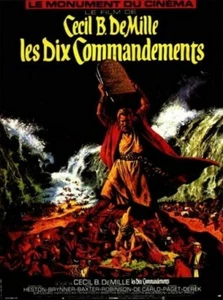THE TEN COMMANDMENTS MOVIE POSTER Charlton Heston 4 - Picture 1 of 1
