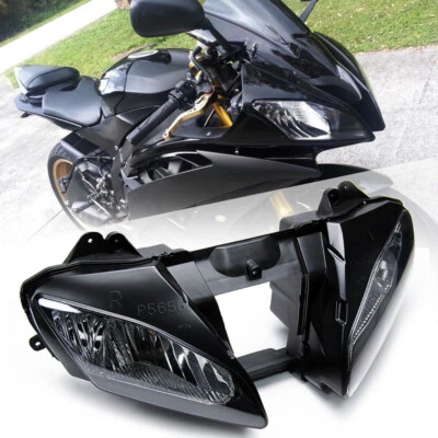 Fit For Yamaha 2006-2007 YZF R6 YZF-R6 YZFR6 Front Headlight Headlamp Assembly Foto 1 de 4