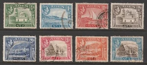 ADEN 1939/48 VALORI X 8 SG16/SG23a BUONO/OTTIMO USATO - Foto 1 di 2